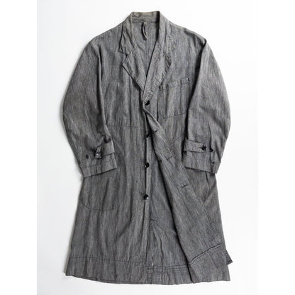 1940s "Euro Vintage" Light Black Chambray Atelier Work Coat