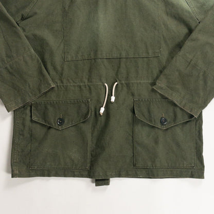 1950s "Euro Vintage" Olive Cotton Pullover Anorak Parka