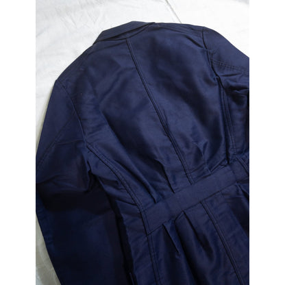 1950s "LE FORTEX" French Blue Moleskin Lapeled Work Jacket, Dead Stock