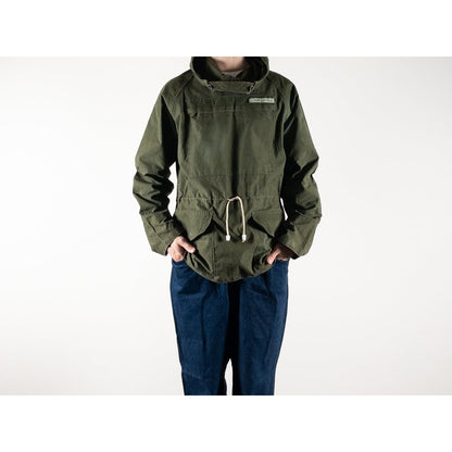 1950s "Euro Vintage" Olive Cotton Pullover Anorak Parka