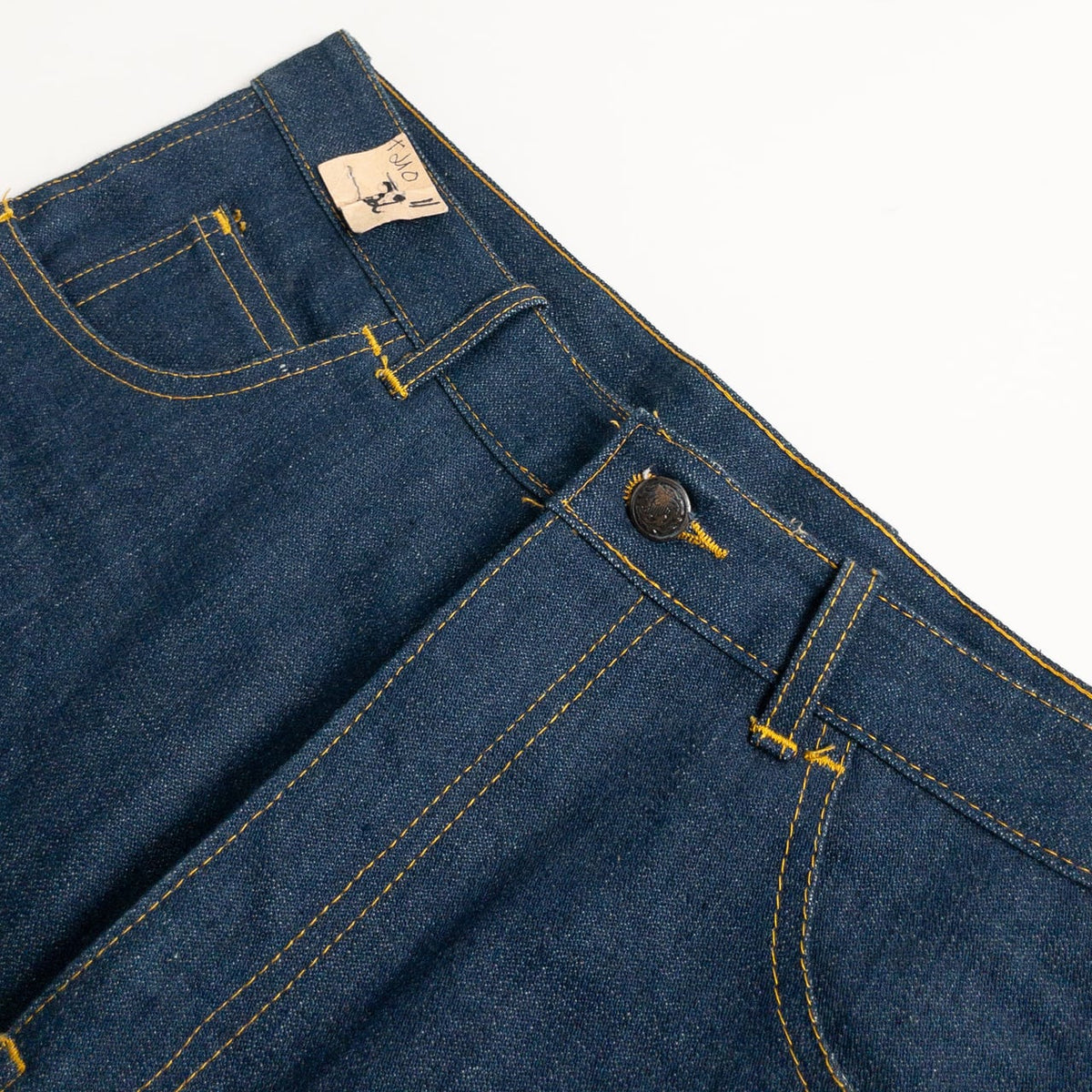 1990s "Italian Vintage" Navy Denim Trousers, Deadstock