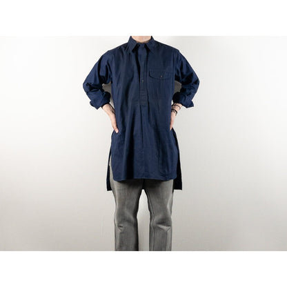1960s "French Vintage" Blue Metis Work Shirt, Dead Stock