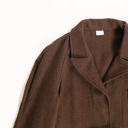 1960-70s Italian Army Brown Wool Hospital Jacket, Dead Stock