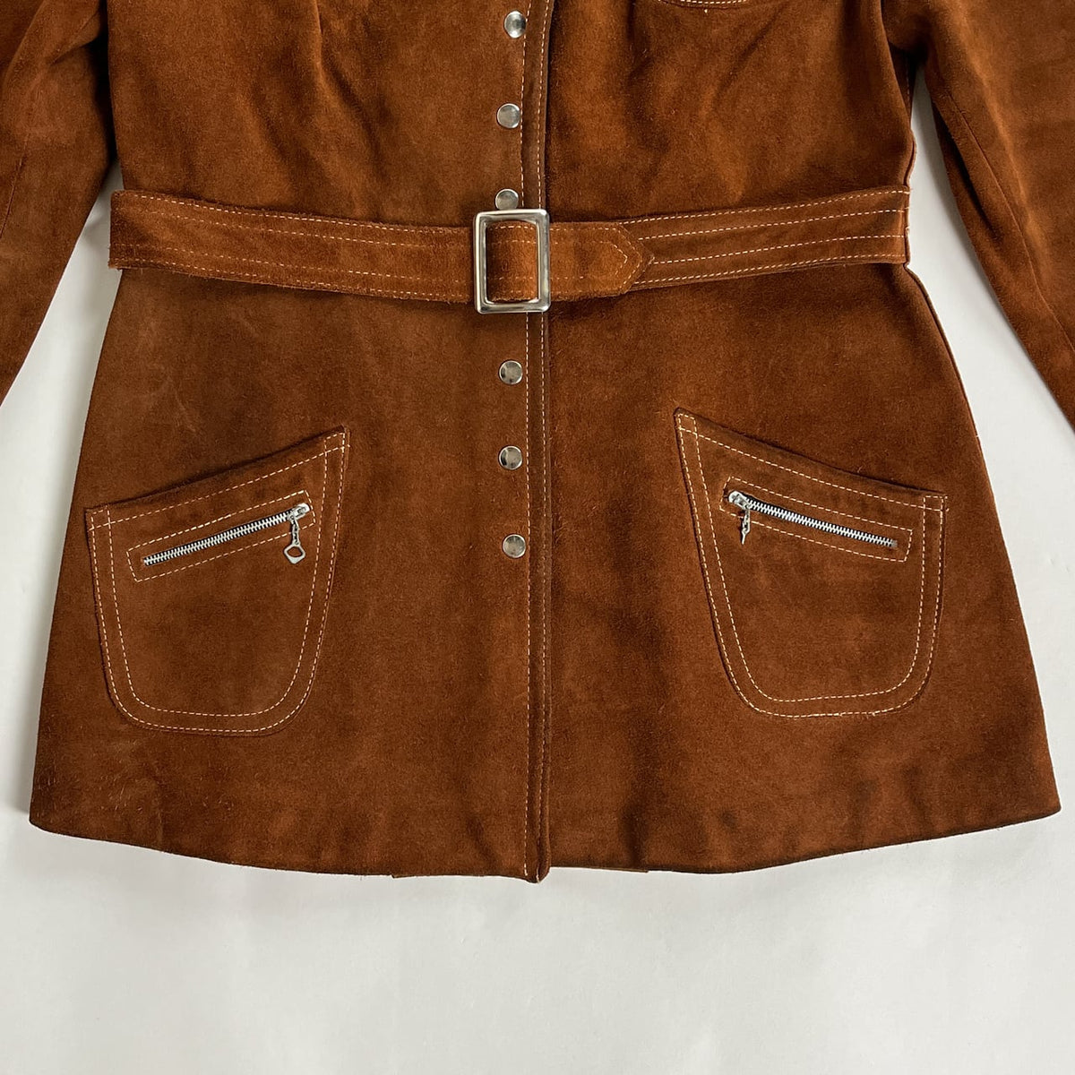1980s-90s "Canadian Vintage" Brown Suede Leather Jacket for Ladies