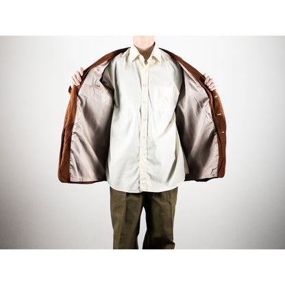1980-90s Brown Suede Tailored Jacket