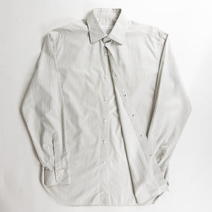Old "Ermenegildo Zegna" Check Cotton Full Open Shirt