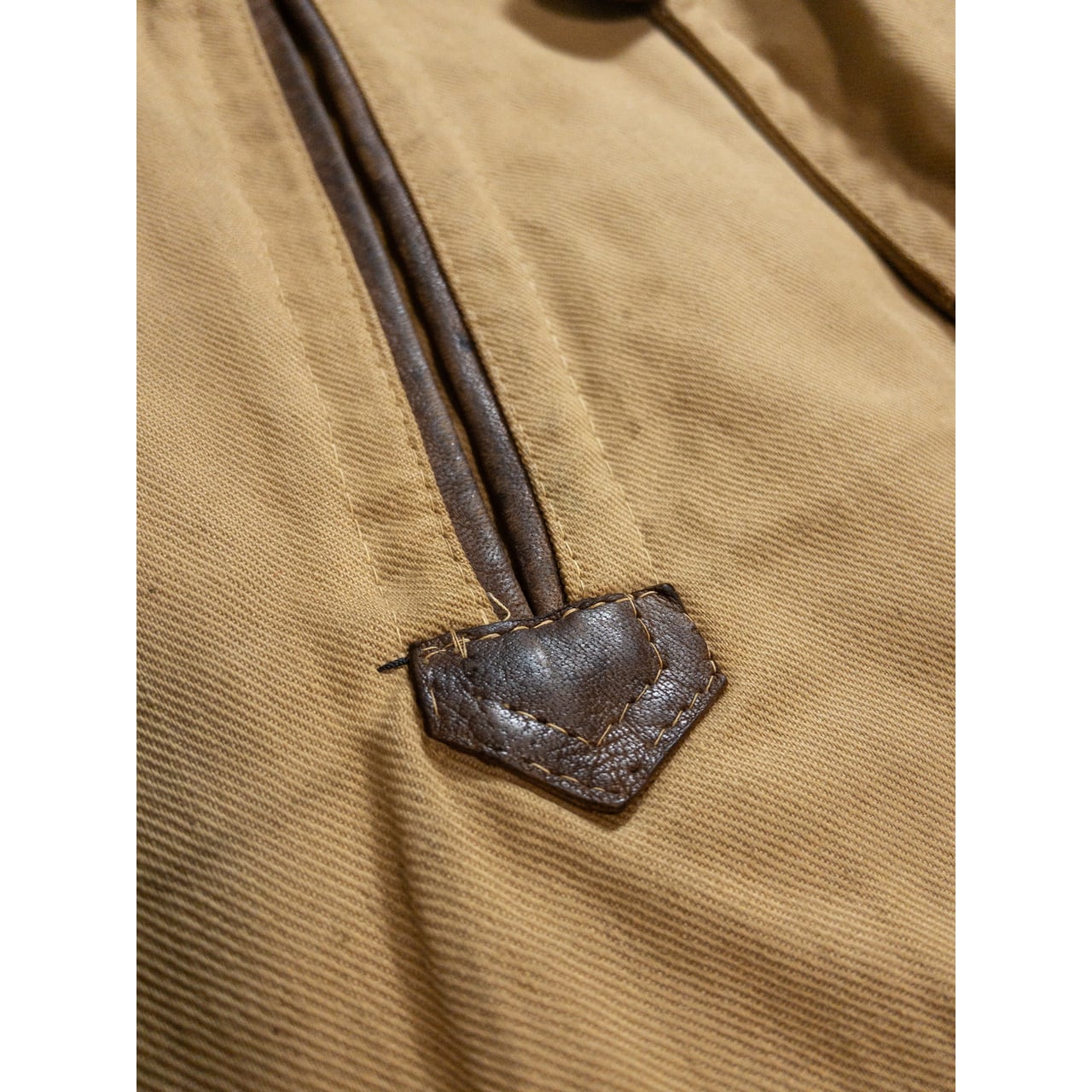1940-50s "French Vintage" Canadienne Mackinaw Coat with "WW2 German Air Force Camo" Fabric