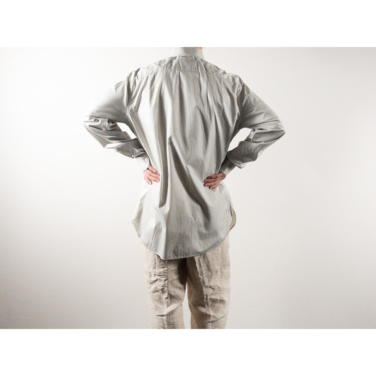Old "Ermenegildo Zegna" Check Cotton Full Open Shirt