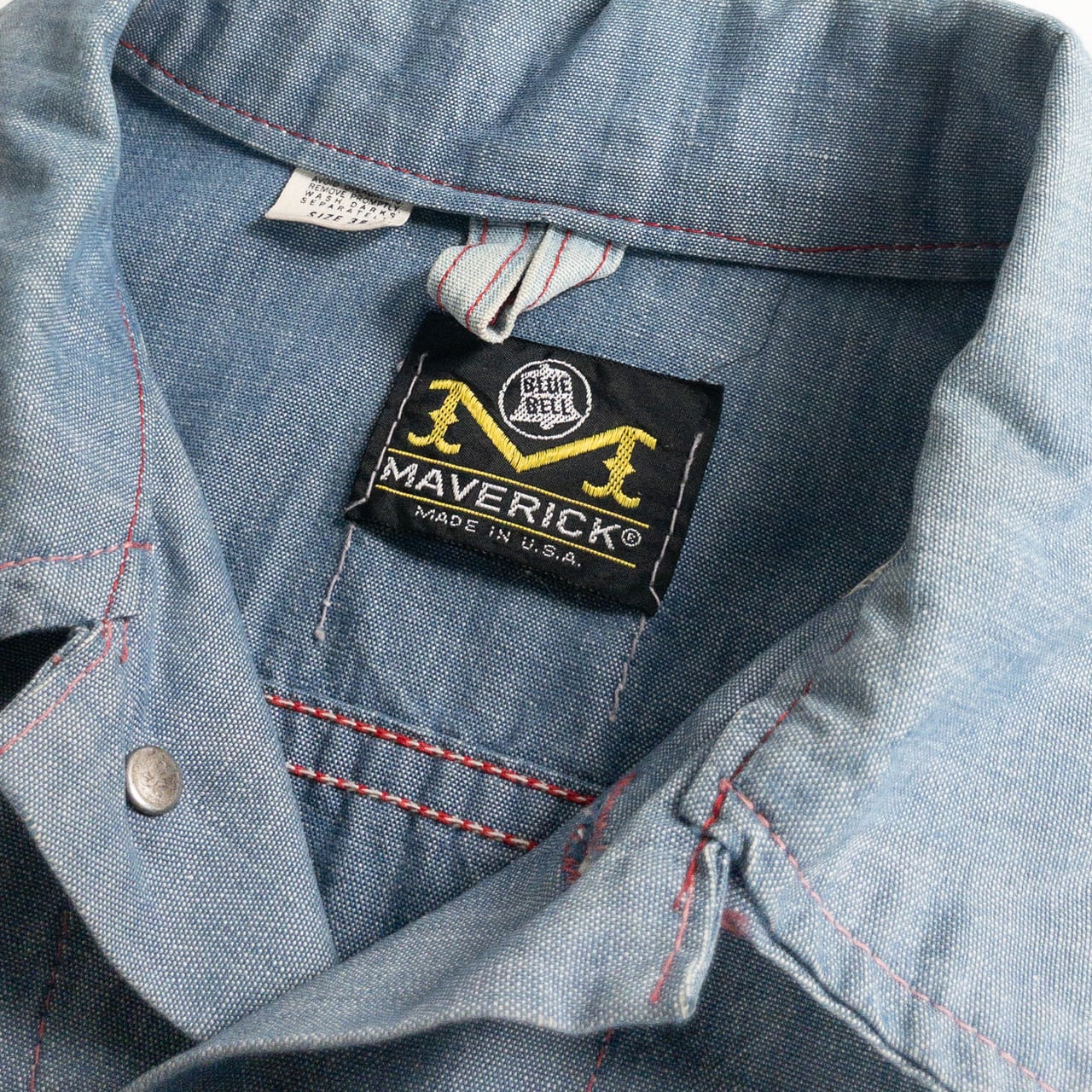 1970s "MAVERICK" Light Blue Chambray Jacket