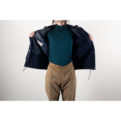 1970s "EIDER" French Blue Cotton Ski Jacket
