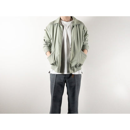1990s "Made in Finland" Light Green Zip-Up Blouson