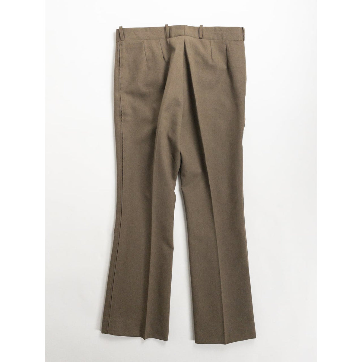 1970s "French Vintage" Khaki Flare Trousers