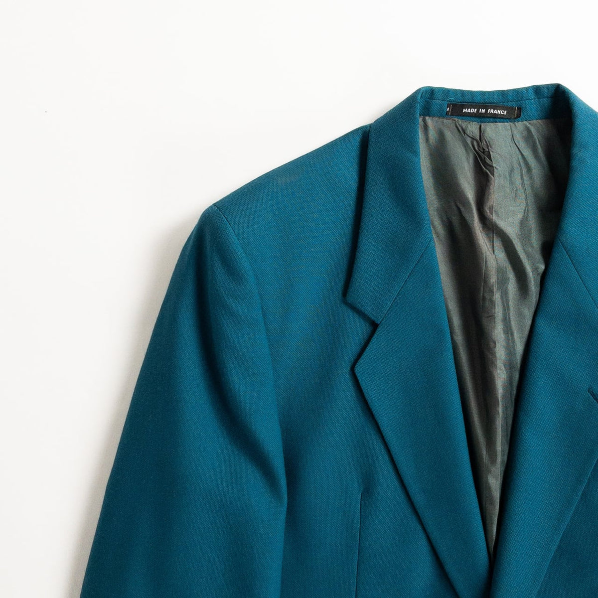 1980-90s Made in France Emerald Green Tailored Jacket
