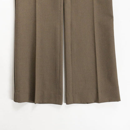 1970s "French Vintage" Khaki Flare Trousers