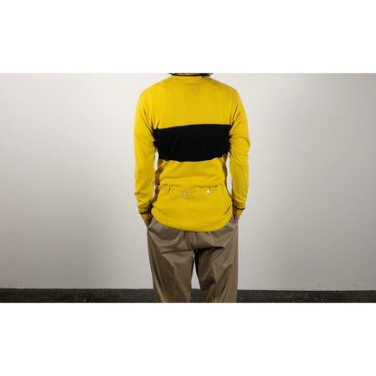 1970-80s "Au Tour de France" Yellow × Black Cyclist Knit Shirt