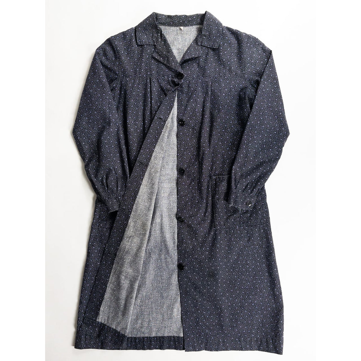 1950s "French Vintage" Black Dot Atelier Work Coat
