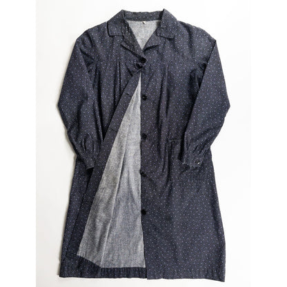 1950s "French Vintage" Black Dot Atelier Work Coat