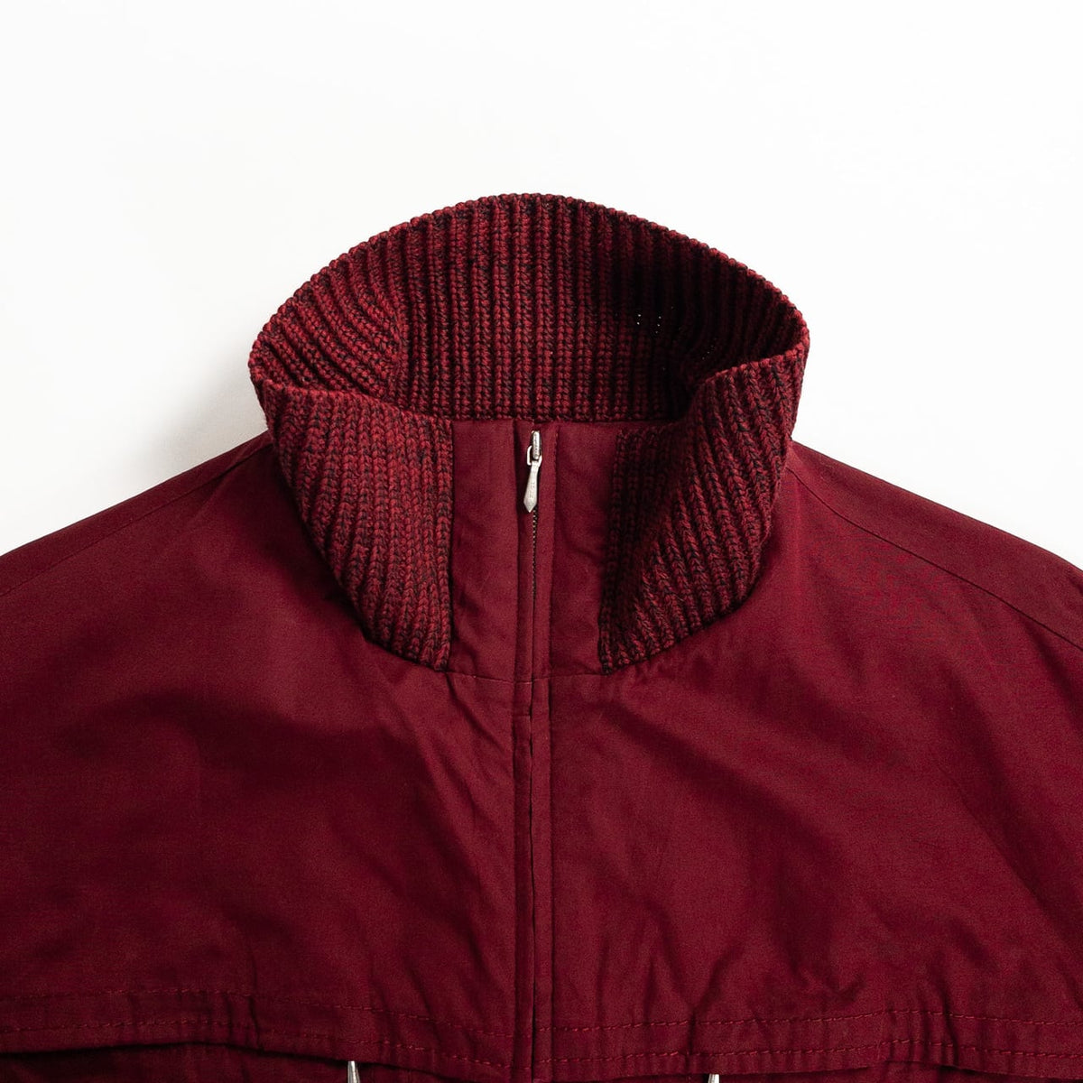 1960-70s "German Vintage" Wine Red Full Zipper Sport Jacket