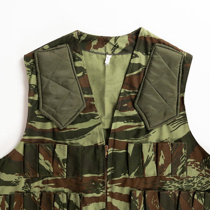 1960-70s "French Vintage" Lizard Camo Hunting Gilet, Dead Stock
