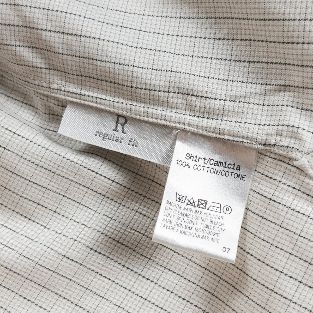 Old "Ermenegildo Zegna" Check Cotton Full Open Shirt