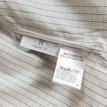 Old "Ermenegildo Zegna" Check Cotton Full Open Shirt