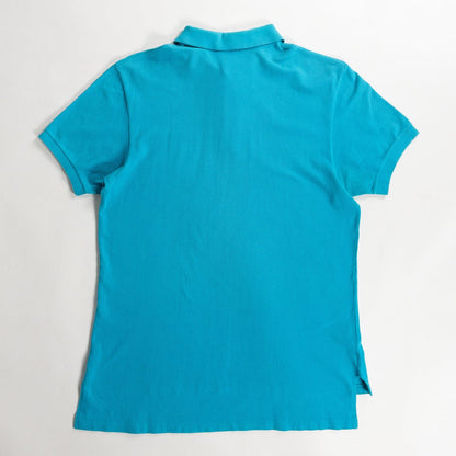 1980-90s "IZOD LACOSTE" Sky Blue Cotton S/S Polo Shirt, Size L