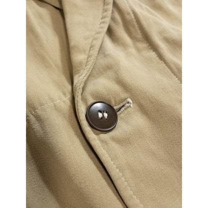 1940s-50s "French Vintage" "EGF" Beige Cotton Double Breasted Work Jacket