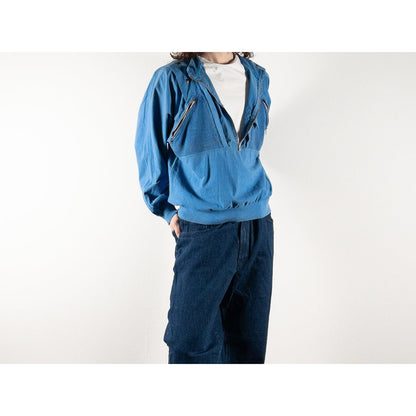 1980-90s "Euro Vintage" Light Blue Cotton Jacket