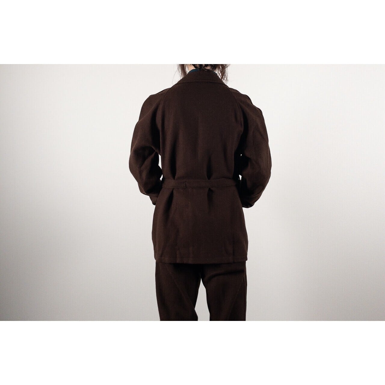 1960-70s Italian Army Brown Wool Hospital Jacket, Dead Stock