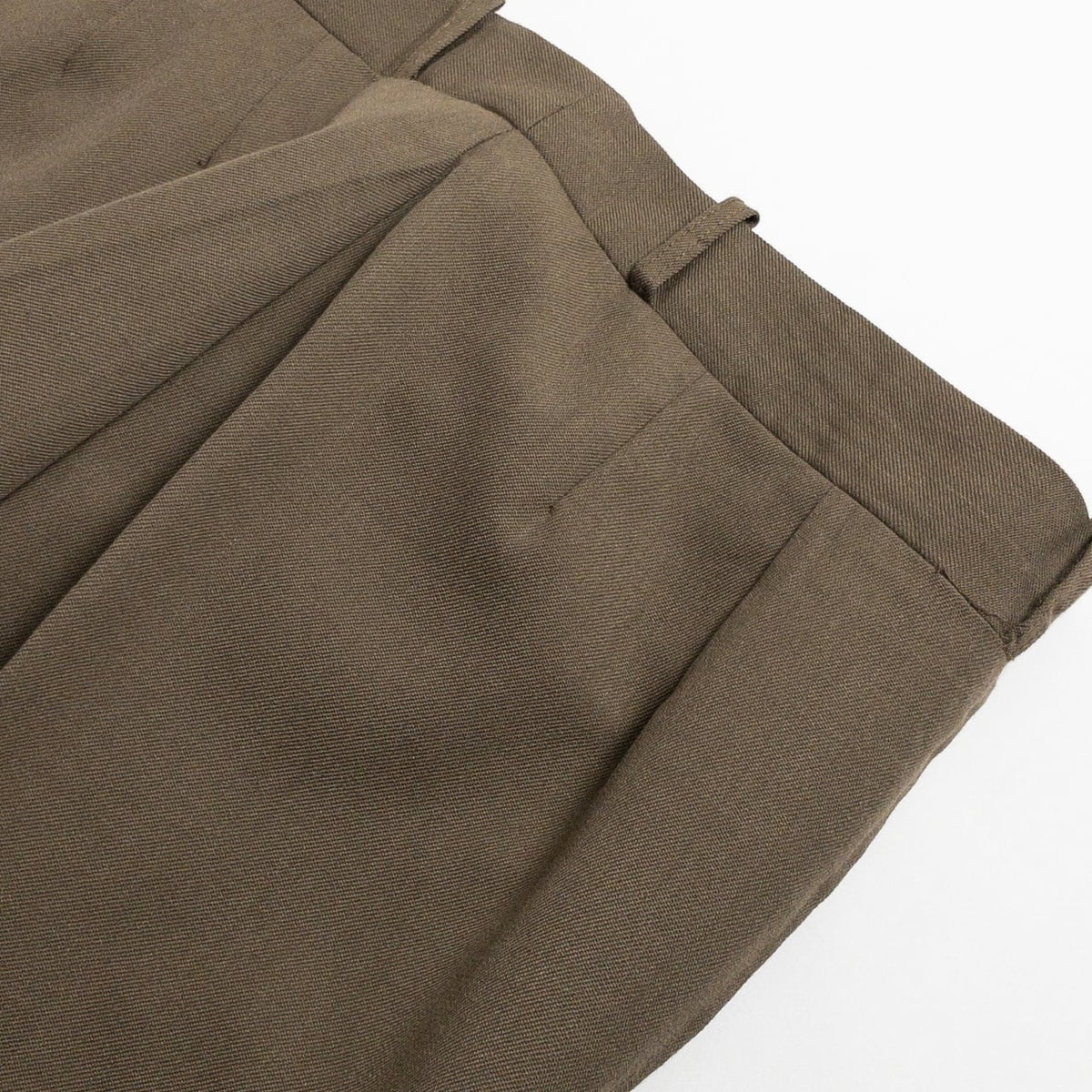 1970s "French Vintage" Khaki Flare Trousers