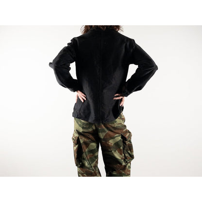 1940s "COMBET" French Black Moleskin Work Jacket with V Pockets