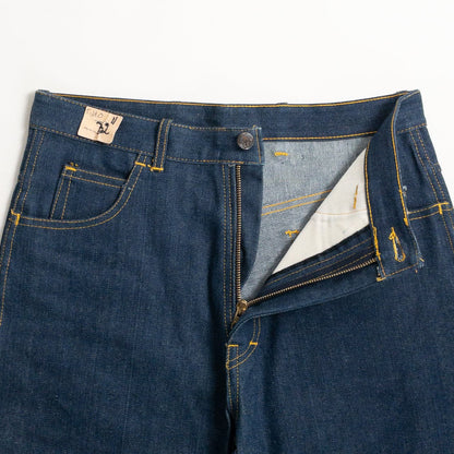1990s "Italian Vintage" Navy Denim Trousers, Deadstock