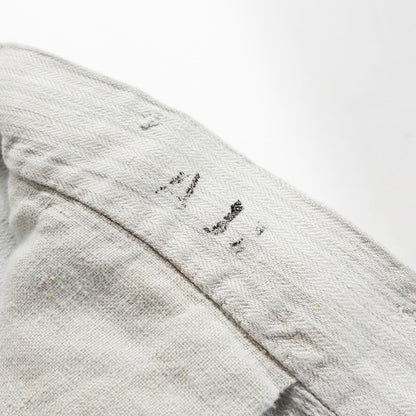 1880s "French Army" Linen Herringbone Twill Bourgeron Trousers