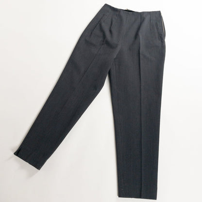 1960s "French Vintage" Gray Stripe Cotton Pique Ski Trousers