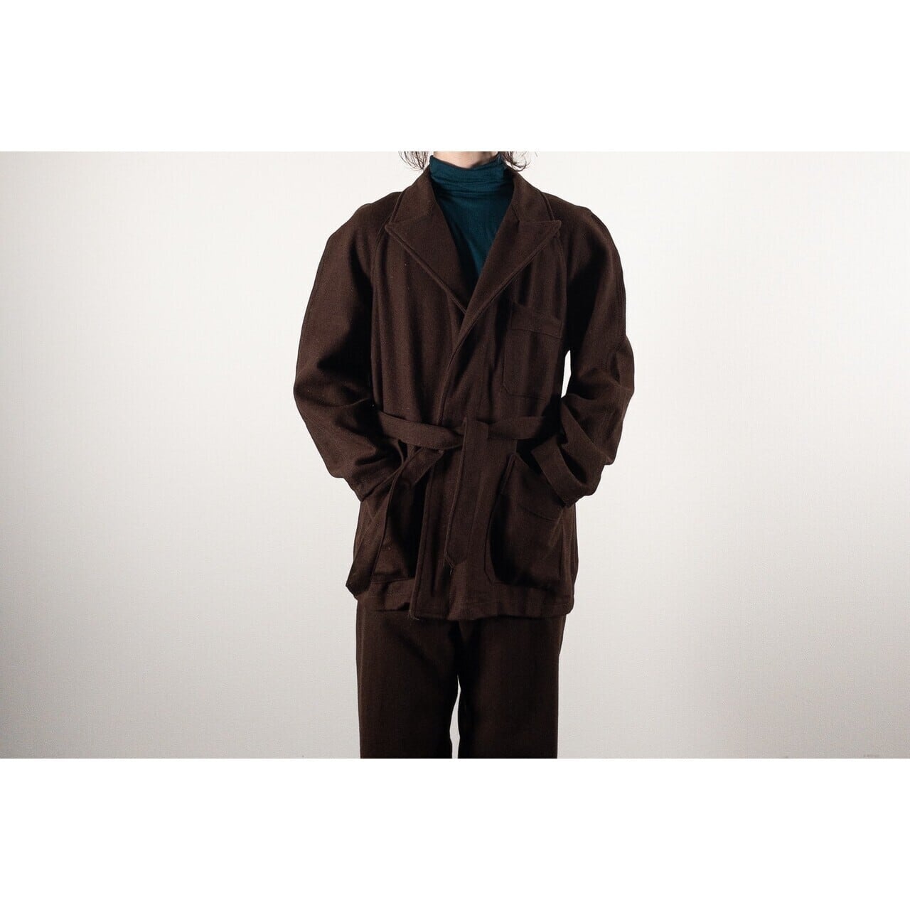 1960-70s Italian Army Brown Wool Hospital Jacket, Dead Stock