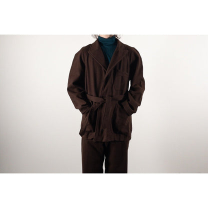 1960-70s Italian Army Brown Wool Hospital Jacket, Dead Stock