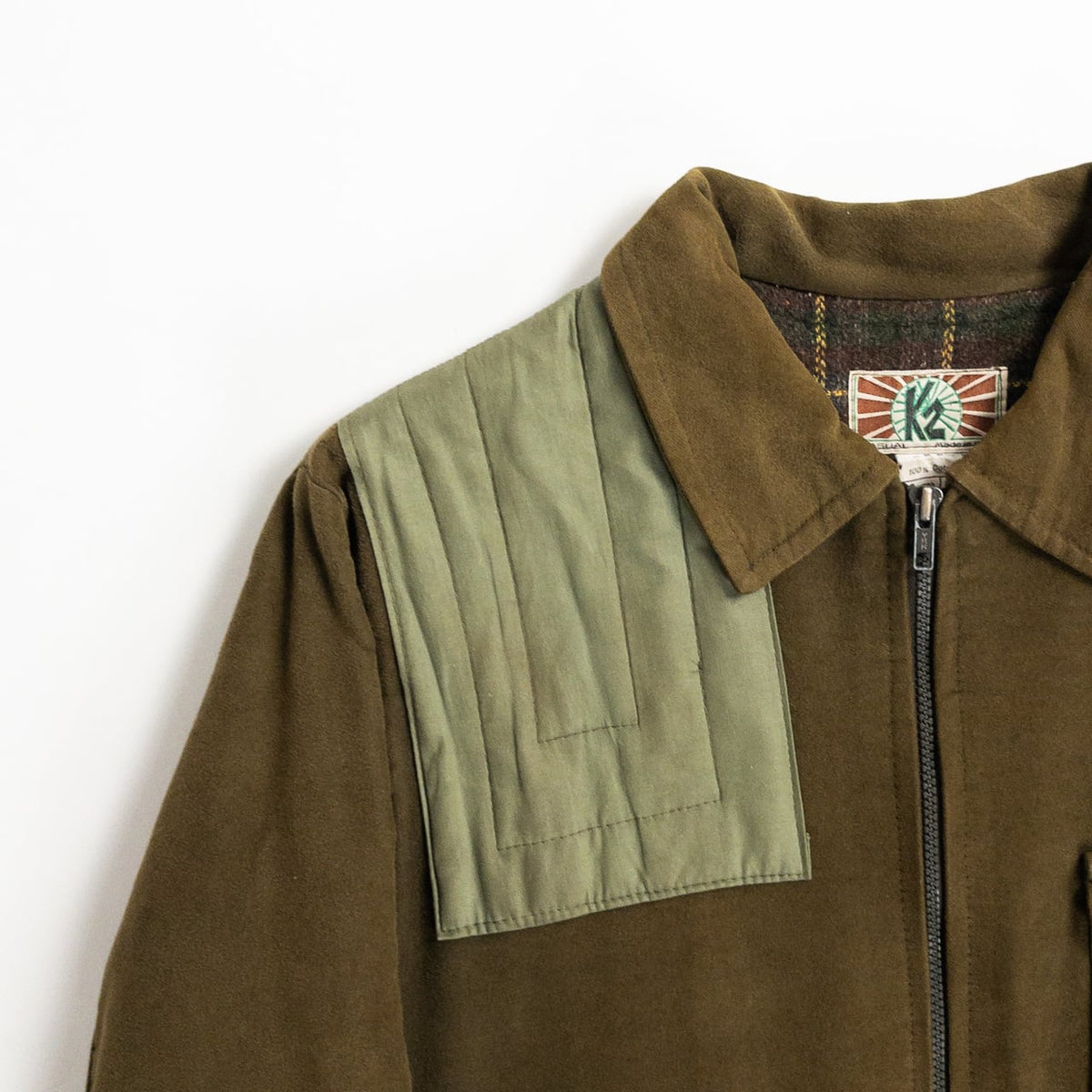 1970-80s "Italian Vintage" Khaki Cotton Hunting Jacket