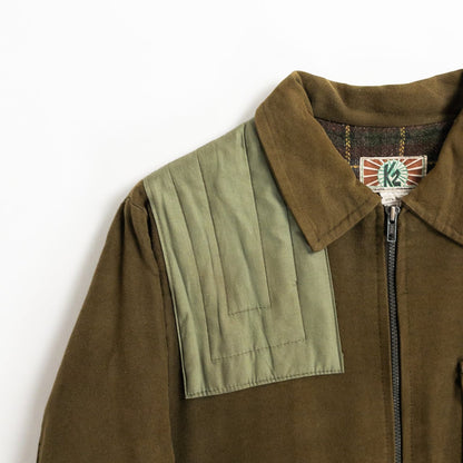 1970-80s "Italian Vintage" Khaki Cotton Hunting Jacket