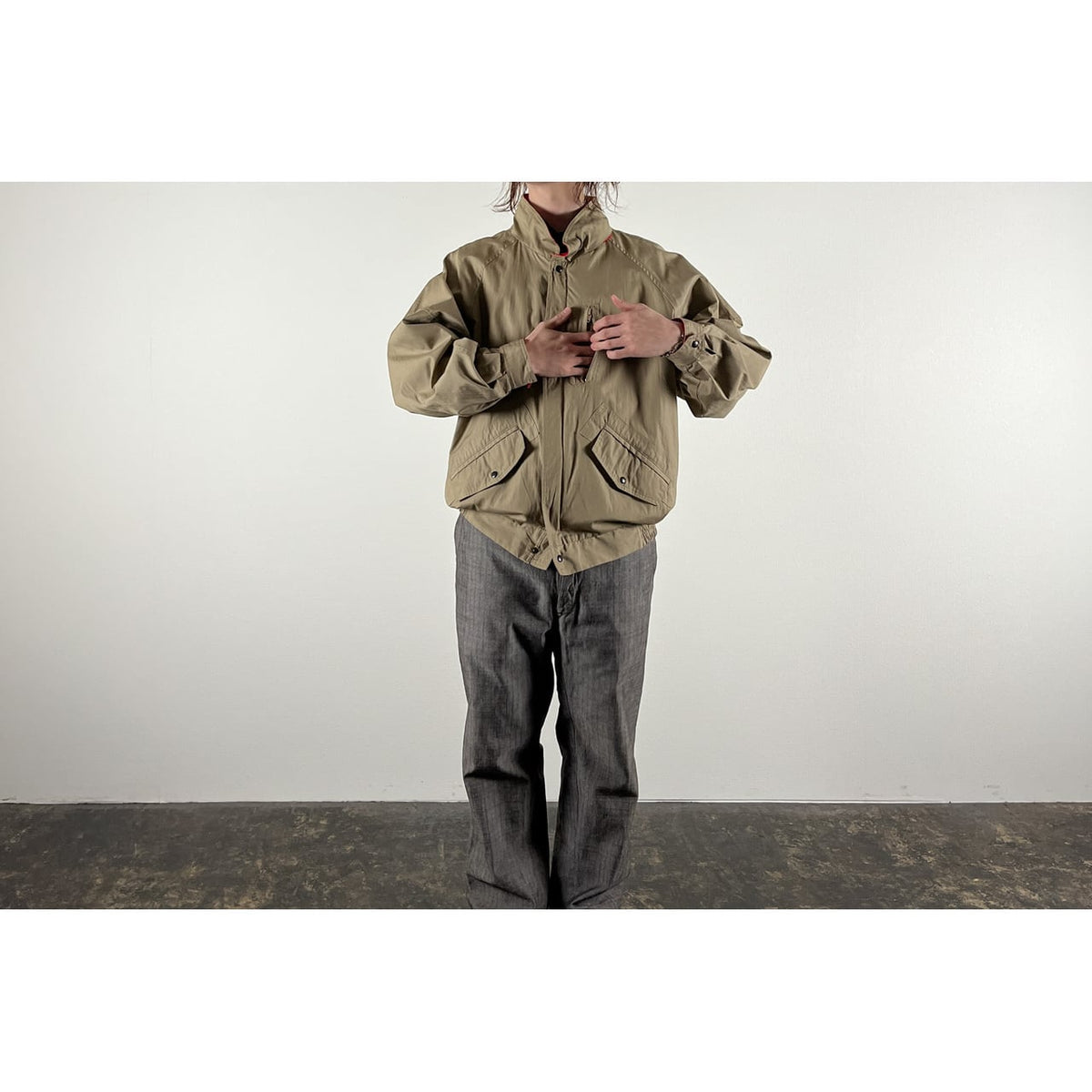 1980s "North Country" Khaki Cotton Sport Jacket