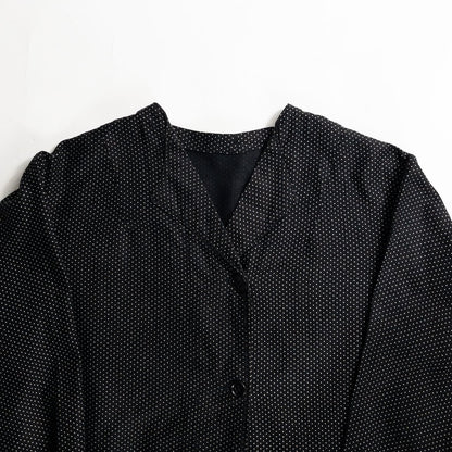 1950s "French Vintage" Black Dot Atelier Work Coat