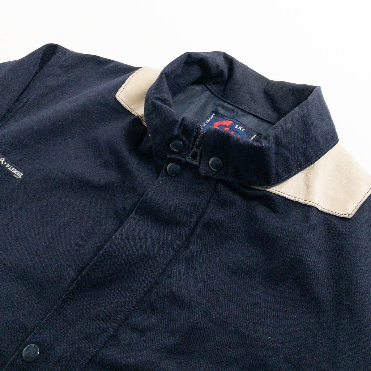 1970s "EIDER" French Blue Cotton Ski Jacket