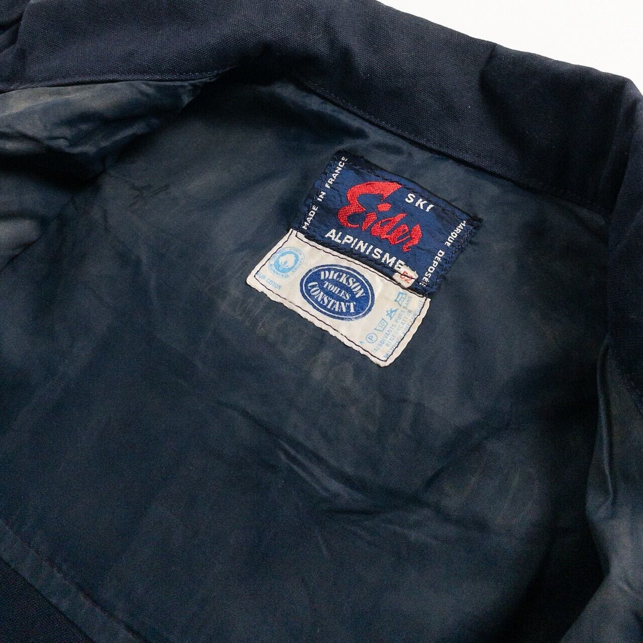 1970s "EIDER" French Blue Cotton Ski Jacket