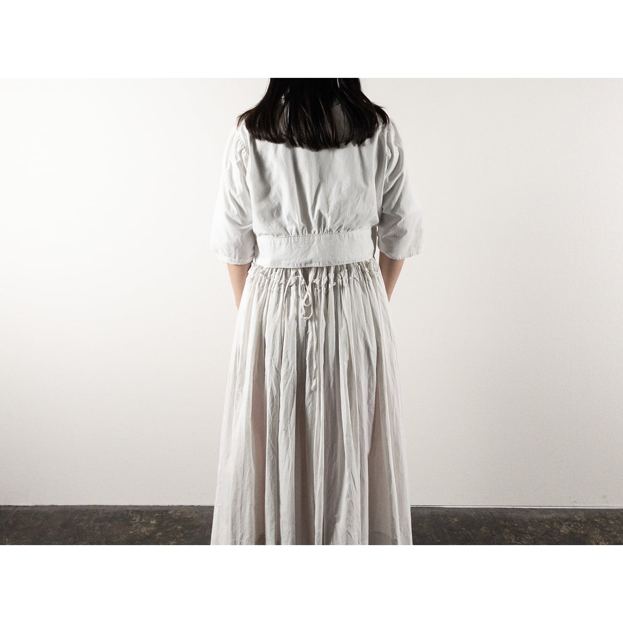 Early 1900s French Antique White Cotton Shirt