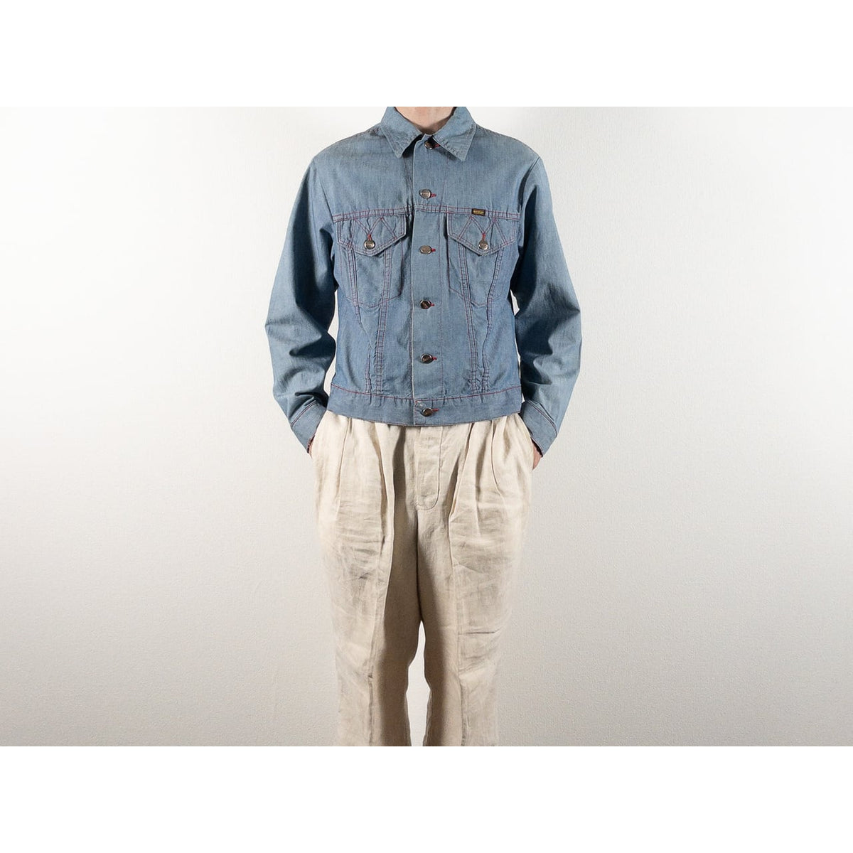 1970s "MAVERICK" Light Blue Chambray Jacket