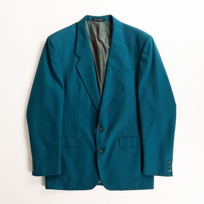 1980-90s Made in France Emerald Green Tailored Jacket