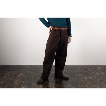 1960-70s Italian Army Brown Wool Hospital Trousers, Dead Stock