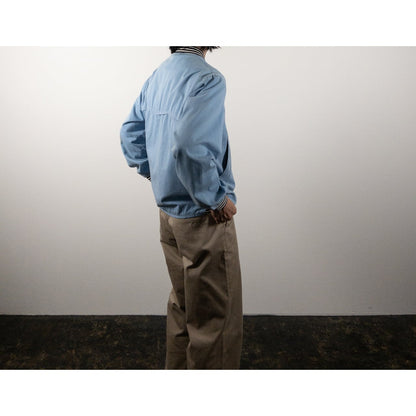 1980s "Italian Vintage" Light Blue MA-1 Jacket