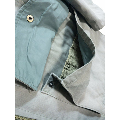 1970s "French Vintage" Khaki Cotton 4Pockets Full Zip Hunting Jacket