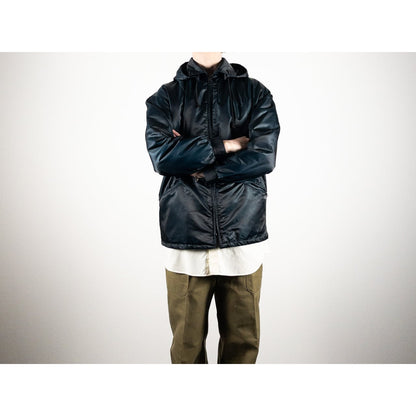 1960s "SKIDRESS" French Navy Nylon Zipper Ski Jacket