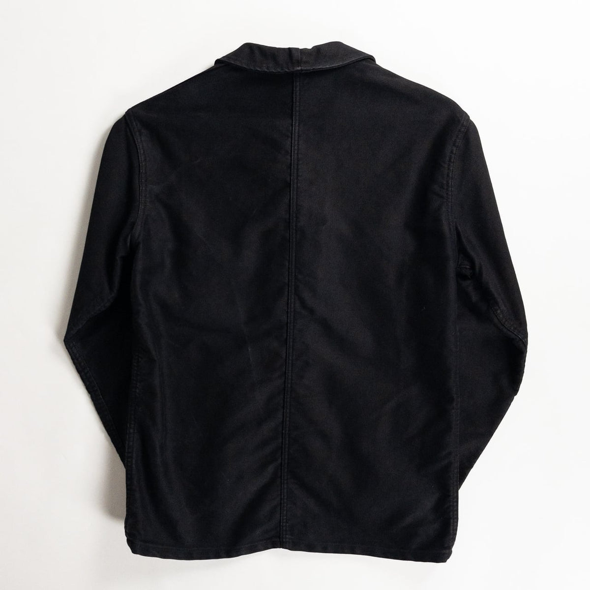1960s "Adolphe Lafont" Black Moleskin Work Jacket